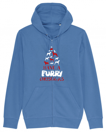 FURRY CHRISTMAS Bright Blue