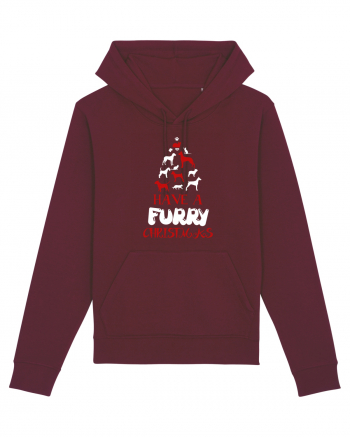 FURRY CHRISTMAS Burgundy