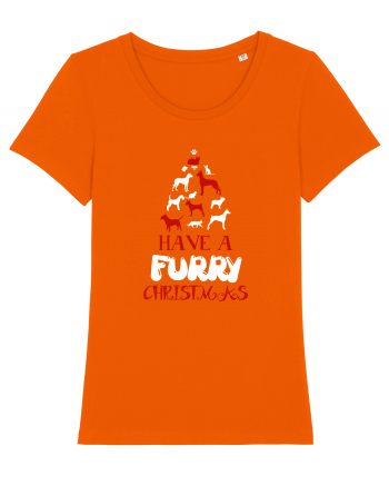 FURRY CHRISTMAS Bright Orange