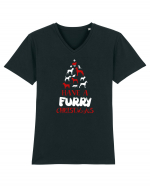 FURRY CHRISTMAS Tricou mânecă scurtă guler V Bărbat Presenter