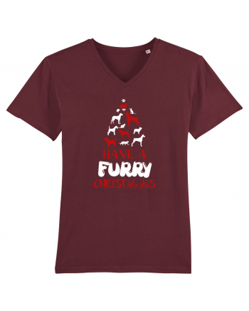 FURRY CHRISTMAS Burgundy