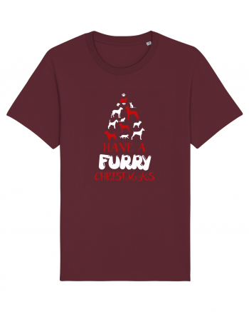 FURRY CHRISTMAS Burgundy