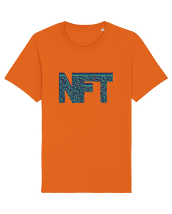 NFT Pixel Art Bright Orange