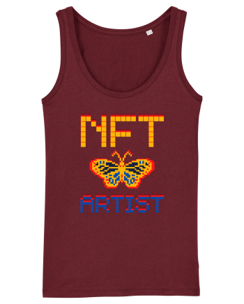 NFT Pixel Art Burgundy