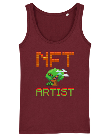 NFT Pixel Art Burgundy