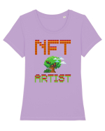 NFT Pixel Art Tricou mânecă scurtă guler larg fitted Damă Expresser