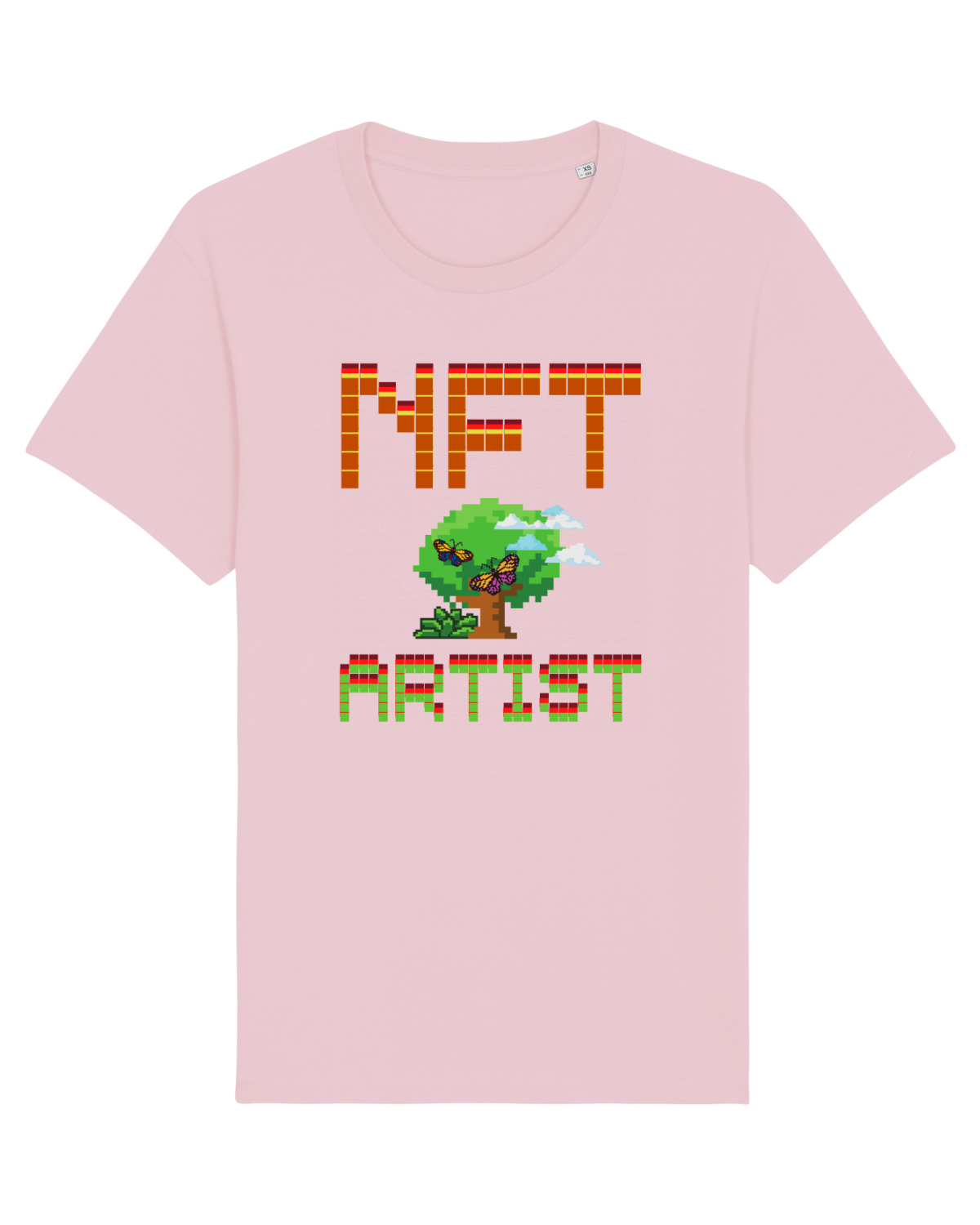 Tricou mânecă scurtă Unisex Rocker Cotton Pink