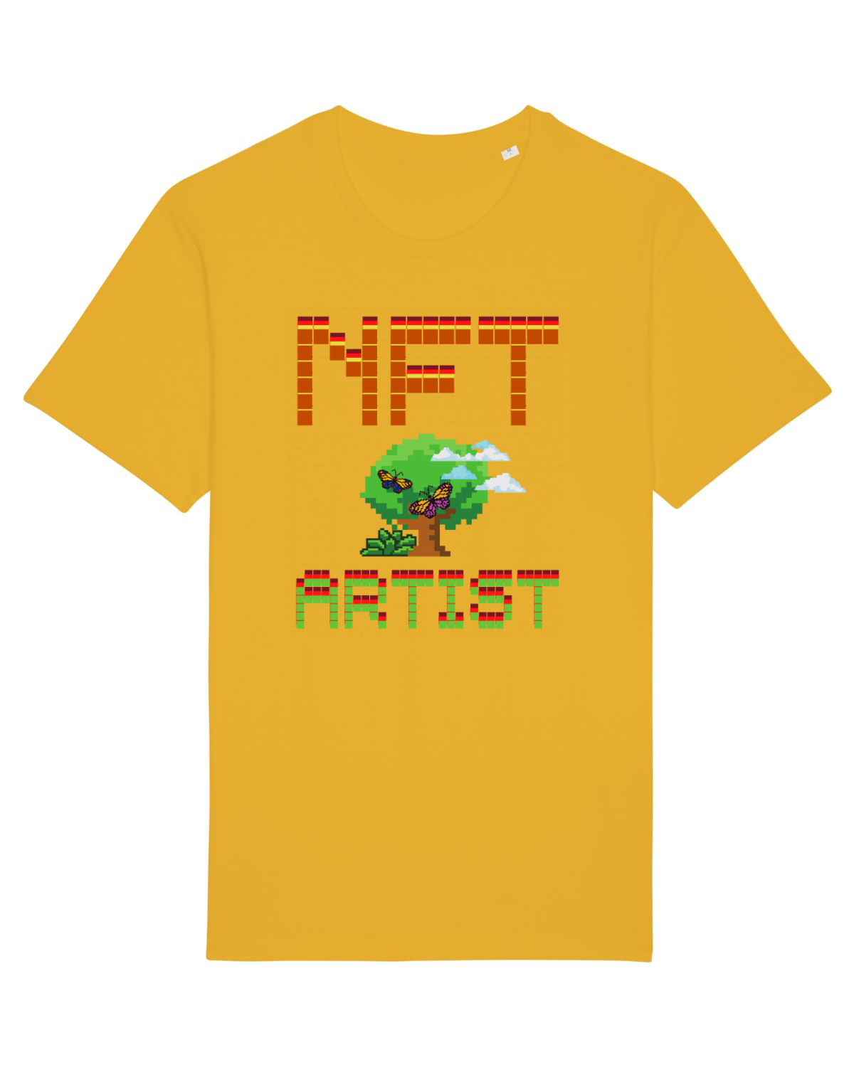 Tricou mânecă scurtă Unisex Rocker Spectra Yellow