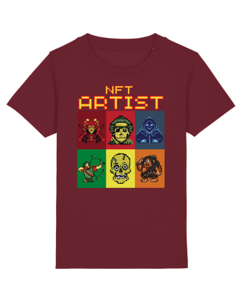 NFT Pixel Art Burgundy