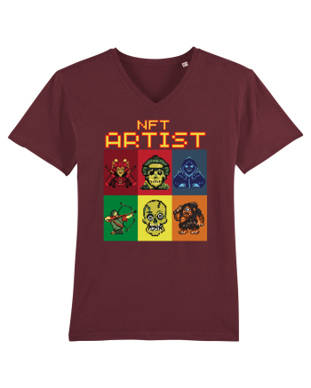 NFT Pixel Art Burgundy