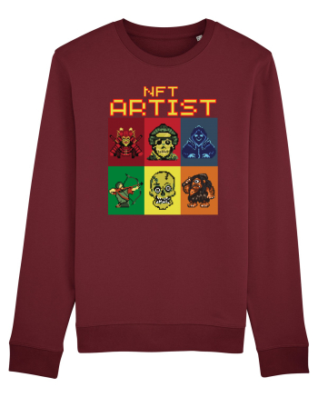 NFT Pixel Art Burgundy