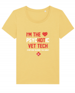 VET Tricou mânecă scurtă guler larg fitted Damă Expresser