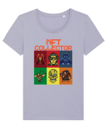 NFT Pixel Art Tricou mânecă scurtă guler larg fitted Damă Expresser