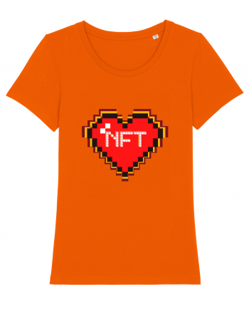 NFT Pixel Art Bright Orange