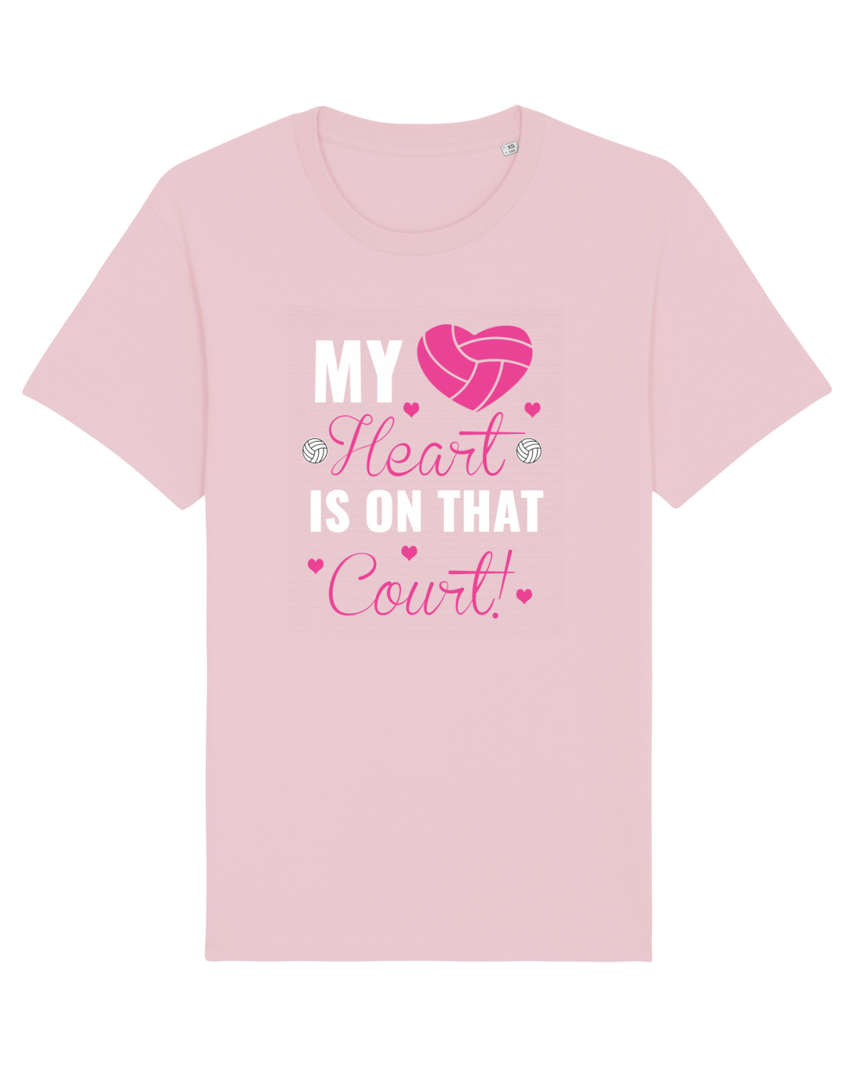 Tricou mânecă scurtă Unisex Rocker Cotton Pink