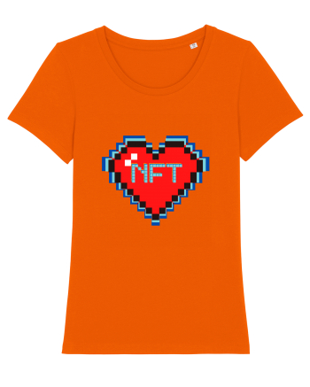 NFT Pixel Art Bright Orange
