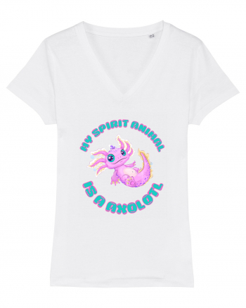 Kawaii Axolotl White