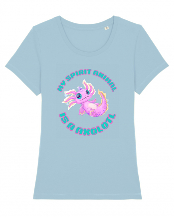 Kawaii Axolotl Sky Blue