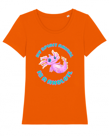 Kawaii Axolotl Bright Orange