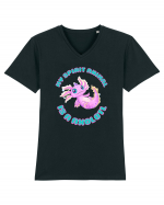 Kawaii Axolotl Tricou mânecă scurtă guler V Bărbat Presenter