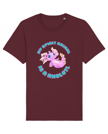 Kawaii Axolotl Burgundy