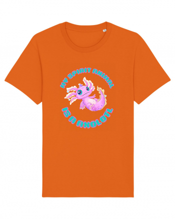 Kawaii Axolotl Bright Orange