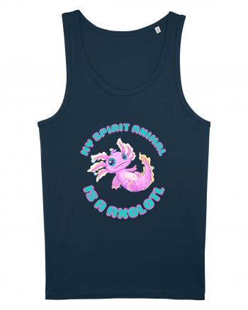 Kawaii Axolotl Navy