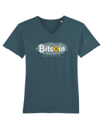 In Bitcoin We Trust Tricou mânecă scurtă guler V Bărbat Presenter