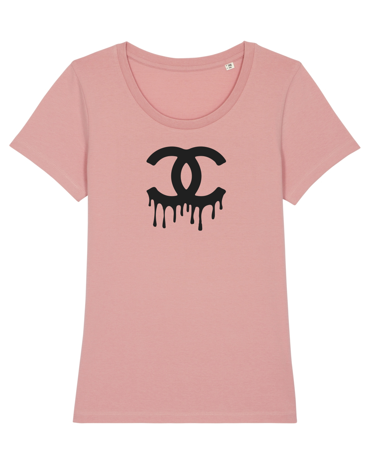 Tricou mânecă scurtă guler larg fitted Damă Expresser Canyon Pink