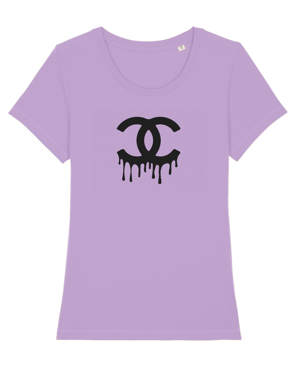 Tricou mânecă scurtă guler larg fitted Damă Expresser Lavender Dawn