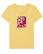 E-Love Tricou mânecă scurtă guler larg fitted Damă Expresser