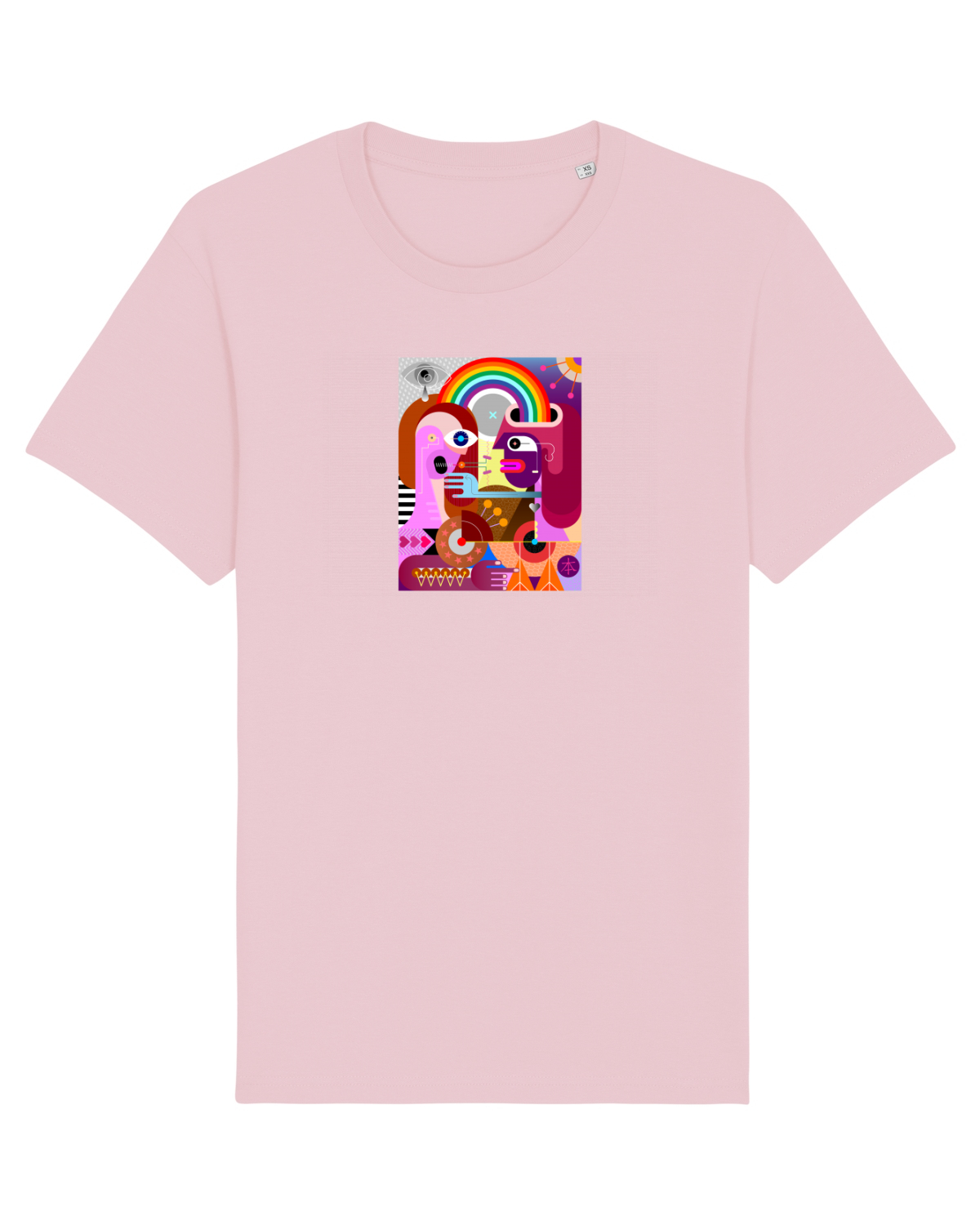 Tricou mânecă scurtă Unisex Rocker Cotton Pink
