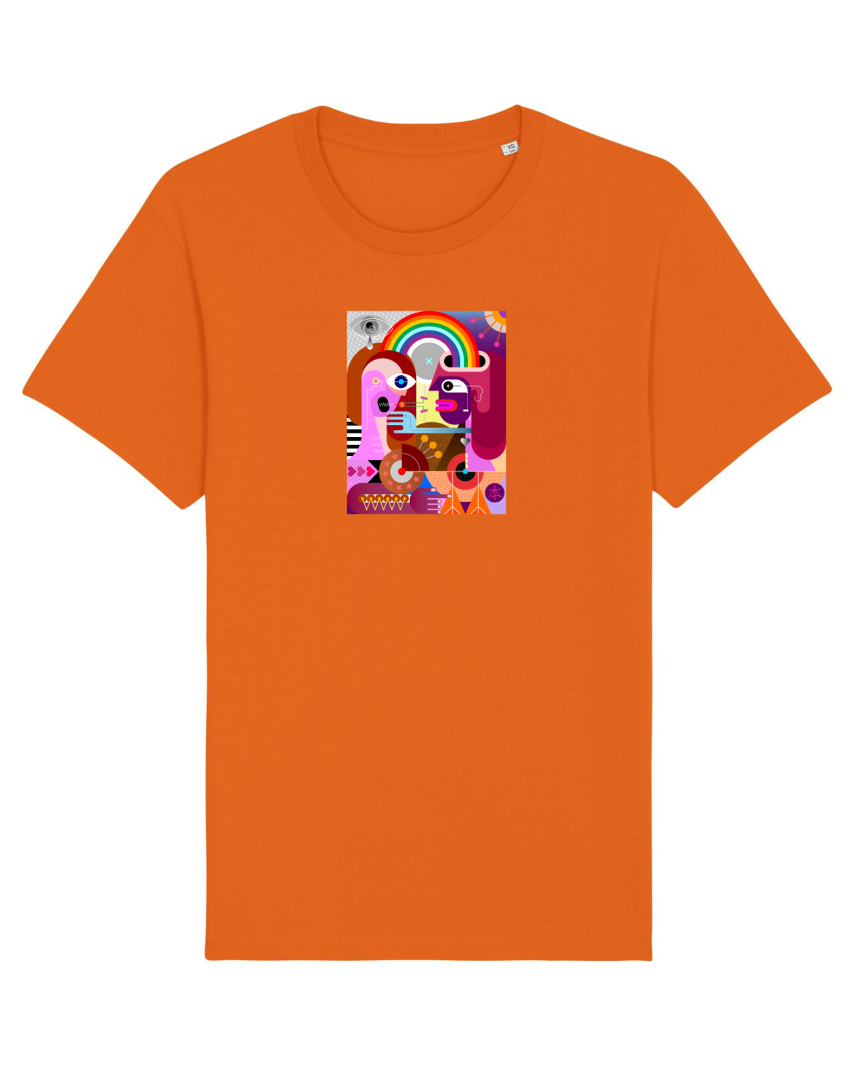 Tricou mânecă scurtă Unisex Rocker Bright Orange