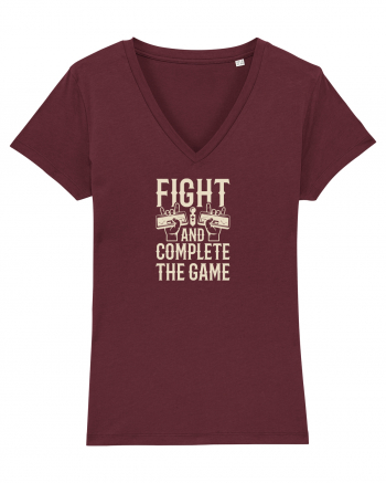 Fight And Complete The Game Burgundy