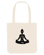 Yoga - starting with by being Sacoșă textilă