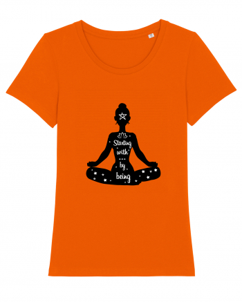 Yoga - starting with by being Bright Orange