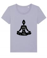 Yoga - starting with by being Tricou mânecă scurtă guler larg fitted Damă Expresser