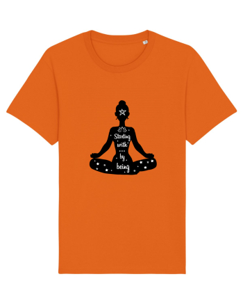 Yoga - starting with by being Bright Orange