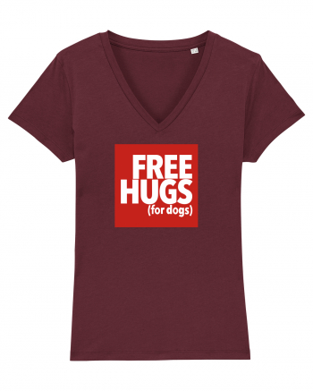 Free Hugs (For Dogs) Burgundy