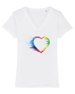 Inclusion Tricou mânecă scurtă guler V Damă Evoker