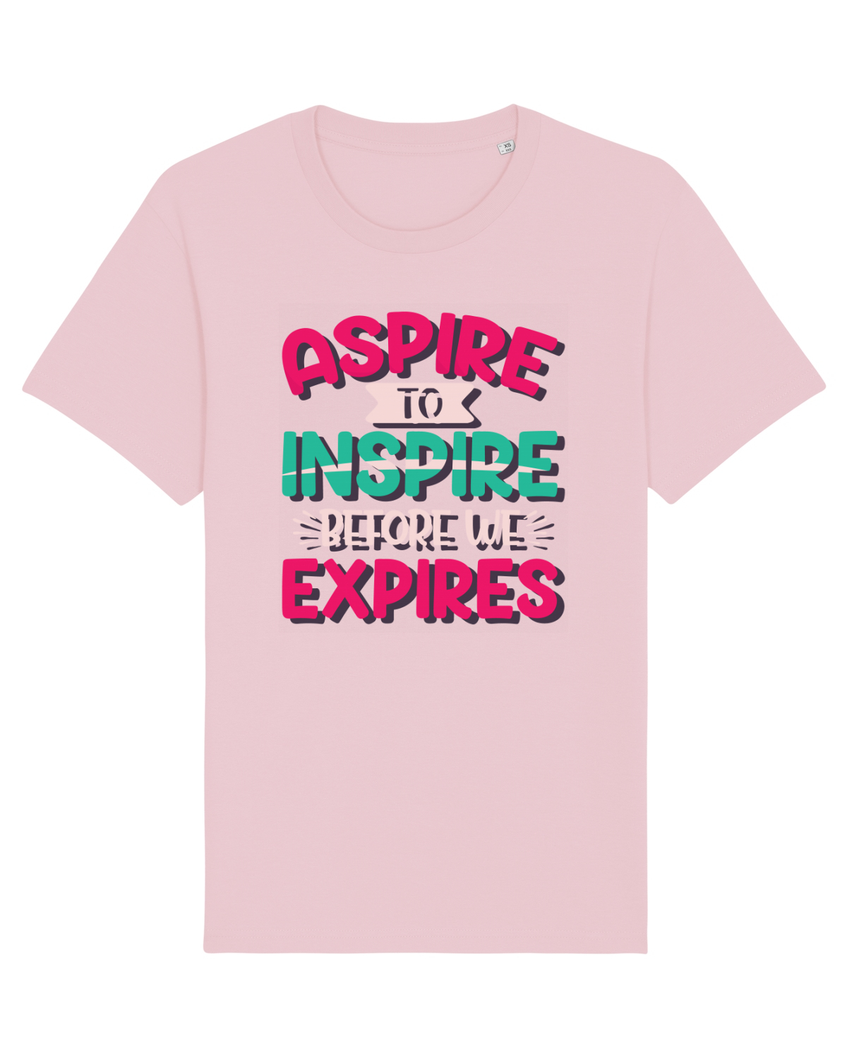 Tricou mânecă scurtă Unisex Rocker Cotton Pink