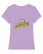 Be Brave Tricou mânecă scurtă guler larg fitted Damă Expresser