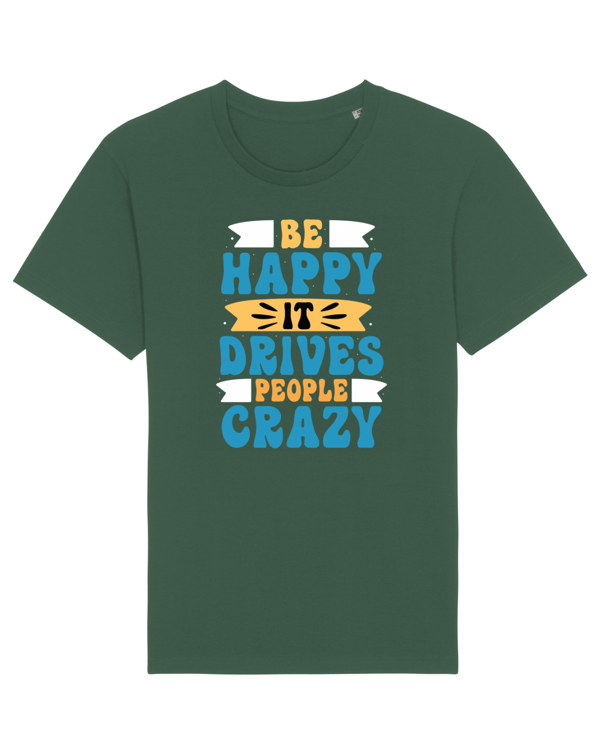 Tricou mânecă scurtă Unisex Rocker Bottle Green