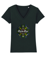Random Rave 'Colors' Tricou mânecă scurtă guler V Damă Evoker