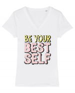 Be Your Best Self Tricou mânecă scurtă guler V Damă Evoker