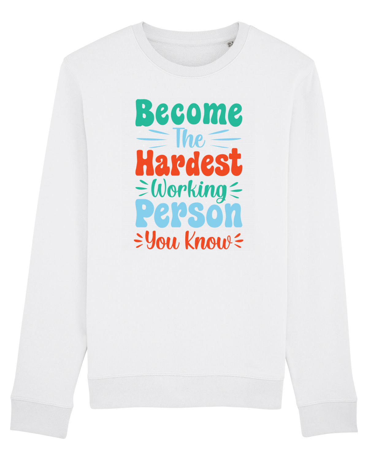 Bluză mânecă lungă Unisex Rise White