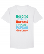 Become The Hardest Working Person You Know Tricou mânecă scurtă guler larg Bărbat Skater