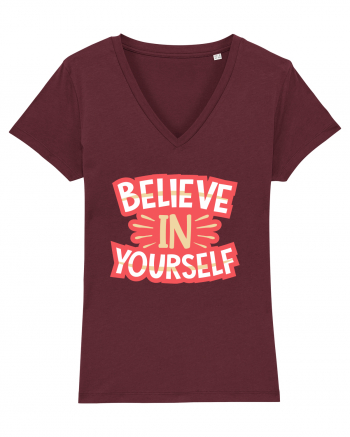 Believe In Yourself Burgundy