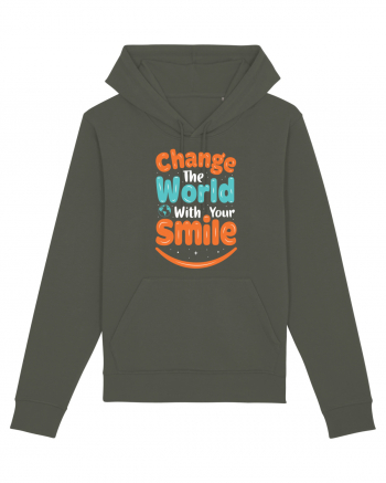 Change The World With Your Smile Khaki