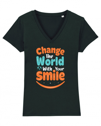 Change The World With Your Smile Black